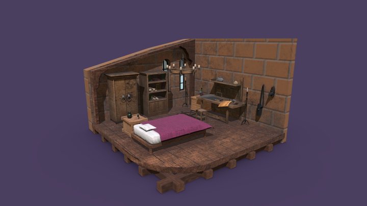 Medieval Room 3D Model