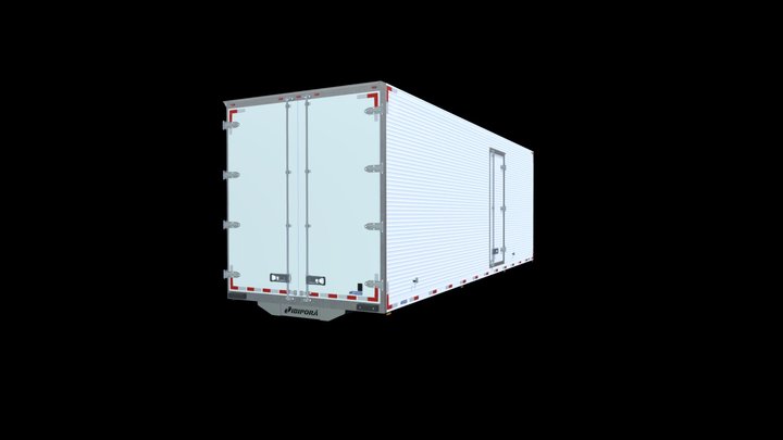 Furgão Carga Geral Sobrechassi 3D Model