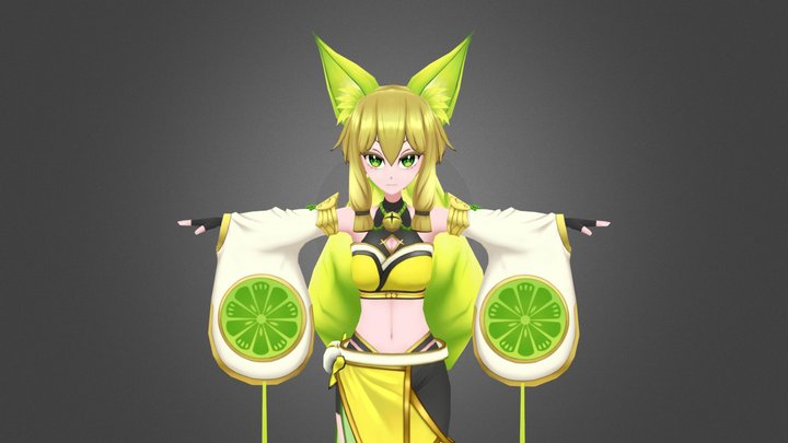 珠の御巫フゥリ 3D Model