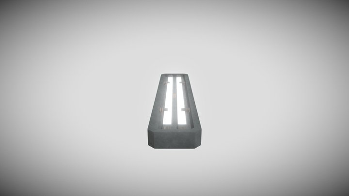 Sci-fi Style Ceiling Light 3D Model