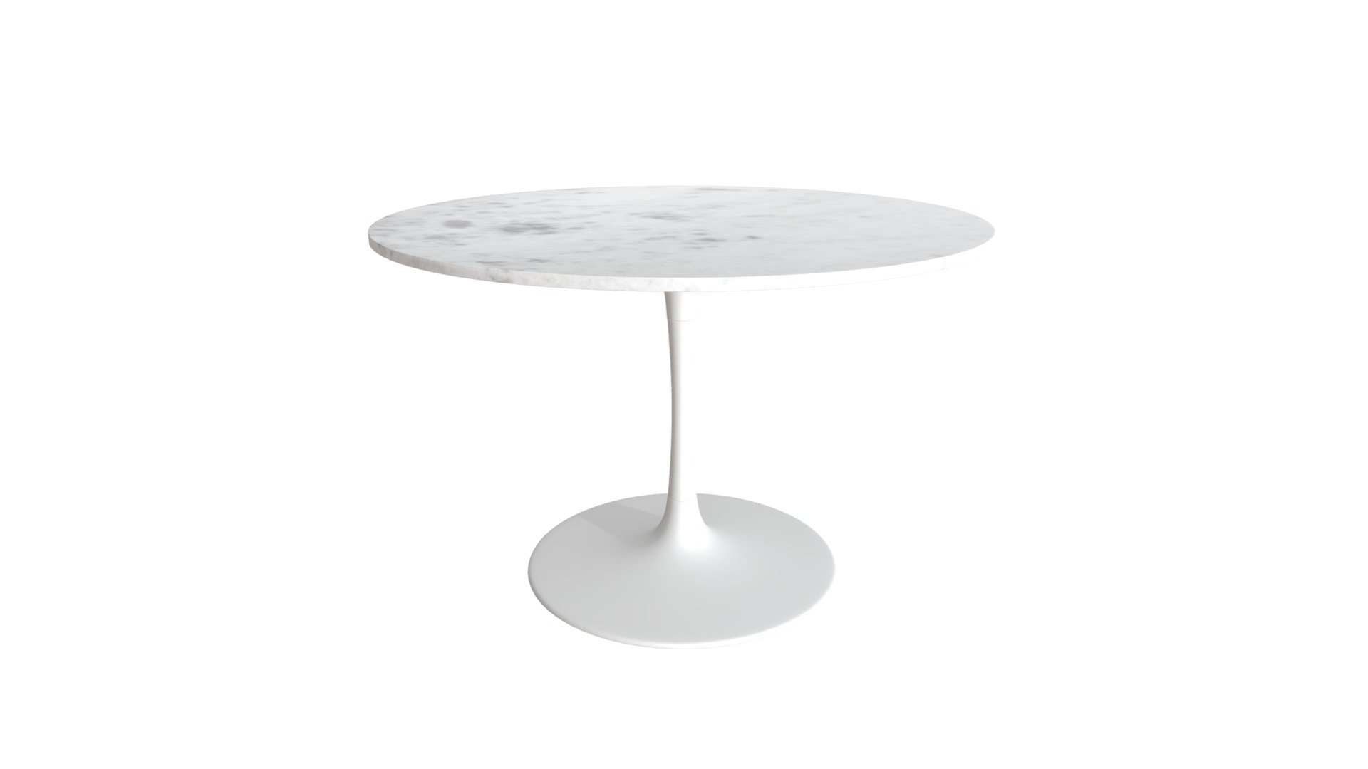 Phoenix Dining Table White 109208 Buy Royalty Free 3D model by Zuo
