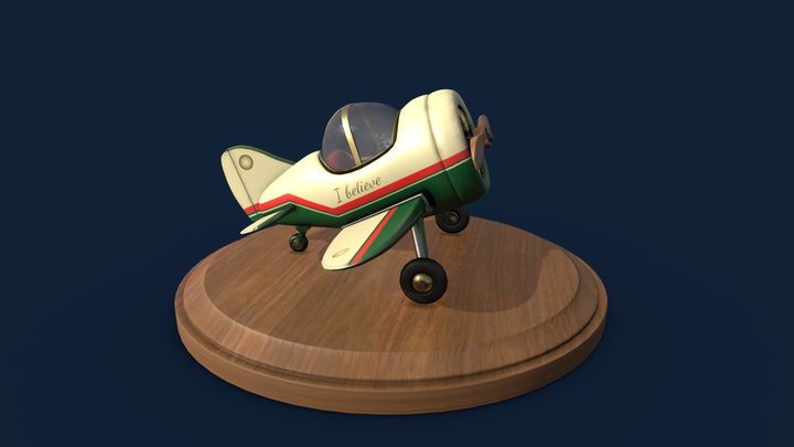 Vintage Airplane 3D Model