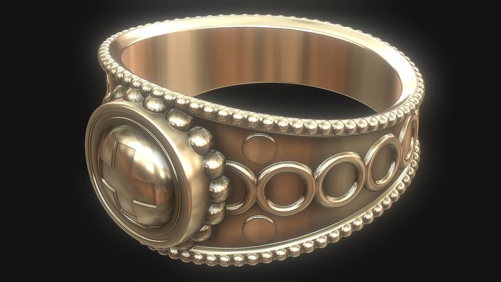 Antique ring 3D Model