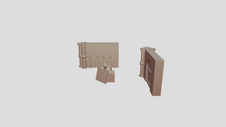[WIP] Modular Catacomb Set 3D Model