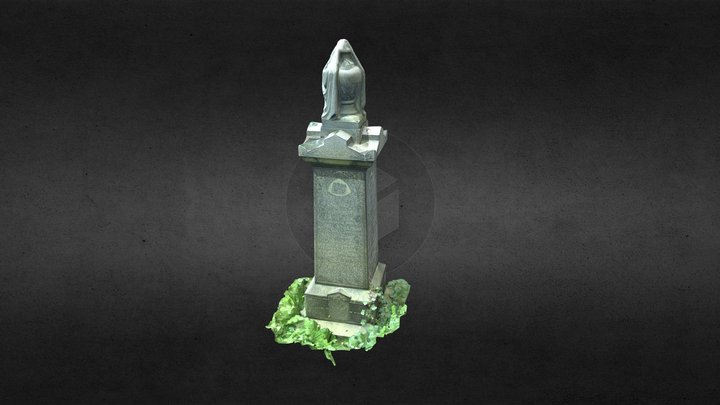 Urn Tombstone in Durham 3D Model