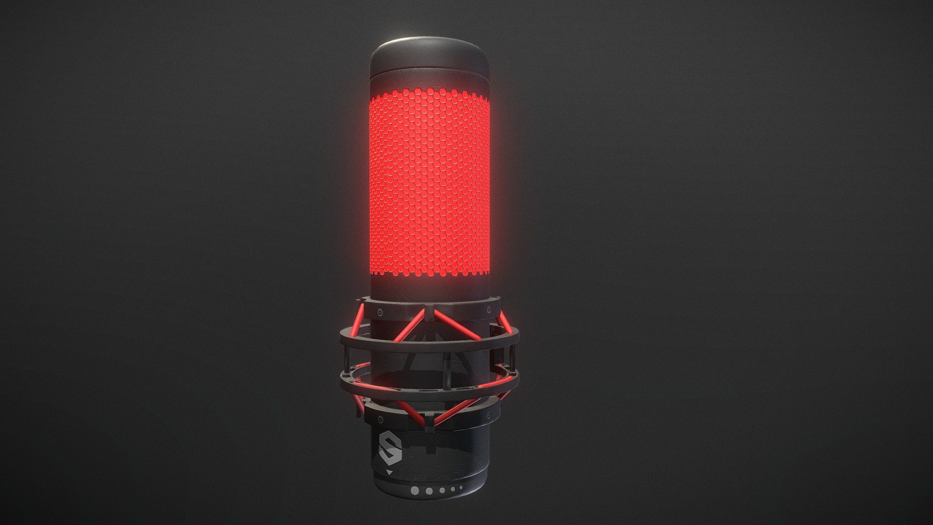 HyperX Quadcast Microphone Model - 3D model by J.Kirkwood (@J.Kirkwood)  [9f7c03d]