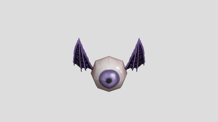 Demon Eye Low Poly style 3D Model