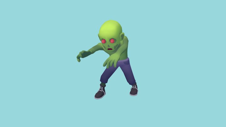 Lowpoly Zombie Minion 3D Model