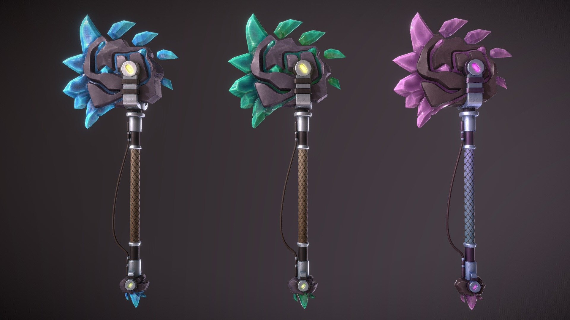 Shattered Aether Axe Skin (Version 2) — Sketchfab embed 3D viewer