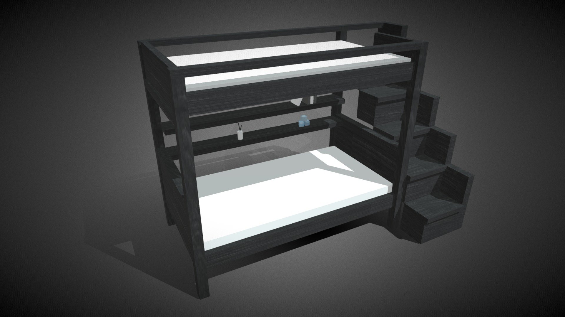 【Free Download】Double Bed - Download Free 3D model by Mi_kuNeko ...