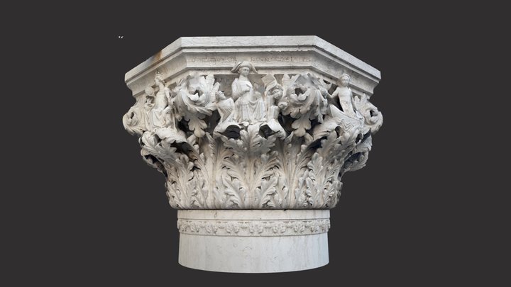 Capital, Doges Palace, Venice 3D Model