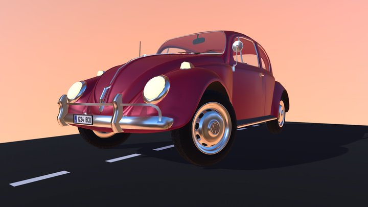 Beetle Volkswagen 3D Model