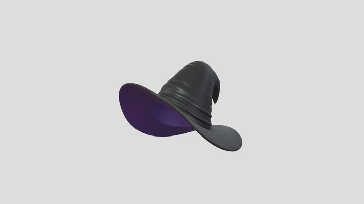 Hat005 Latex Witch Hat 3D Model