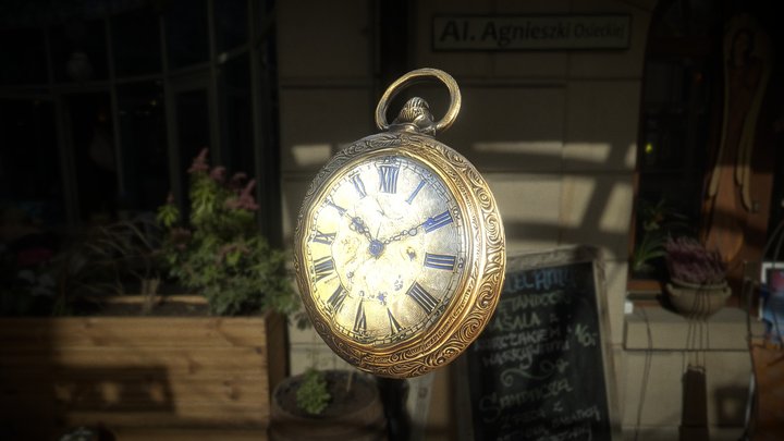 Vintage Brass Pocket Timepiece – Free 3D Model STL