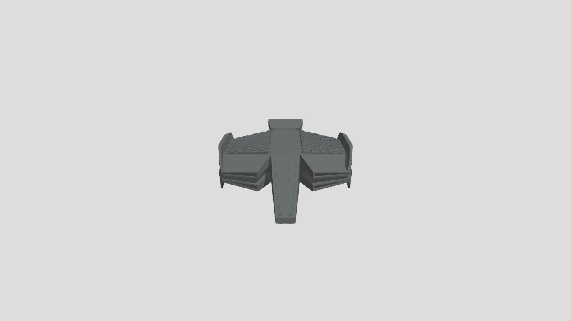 Warship - Avenger class (low poly starship)