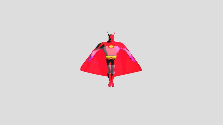 The Batman primera aparición estilo animado 3D Model