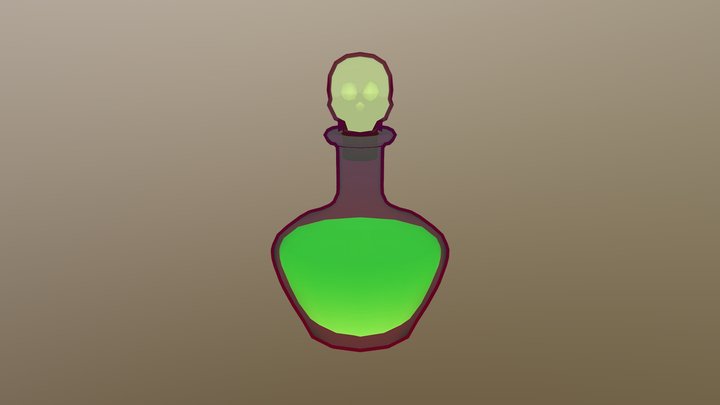 Poison Bottle 3D Model