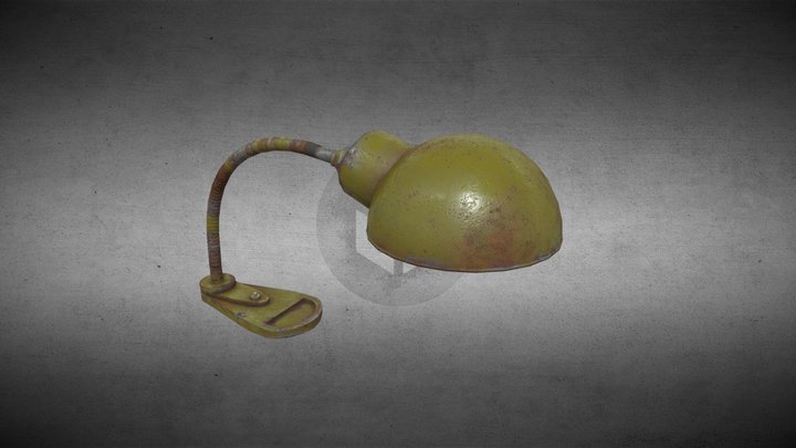 Vintage Electric Desk Lamp 3D Model