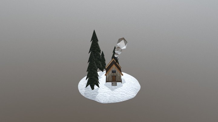Snow House 3D Model
