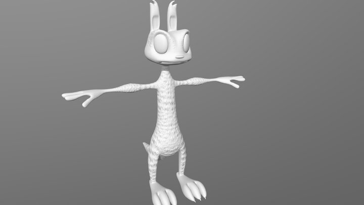 cuerpo DAXTER con UVs y normal map 3D Model