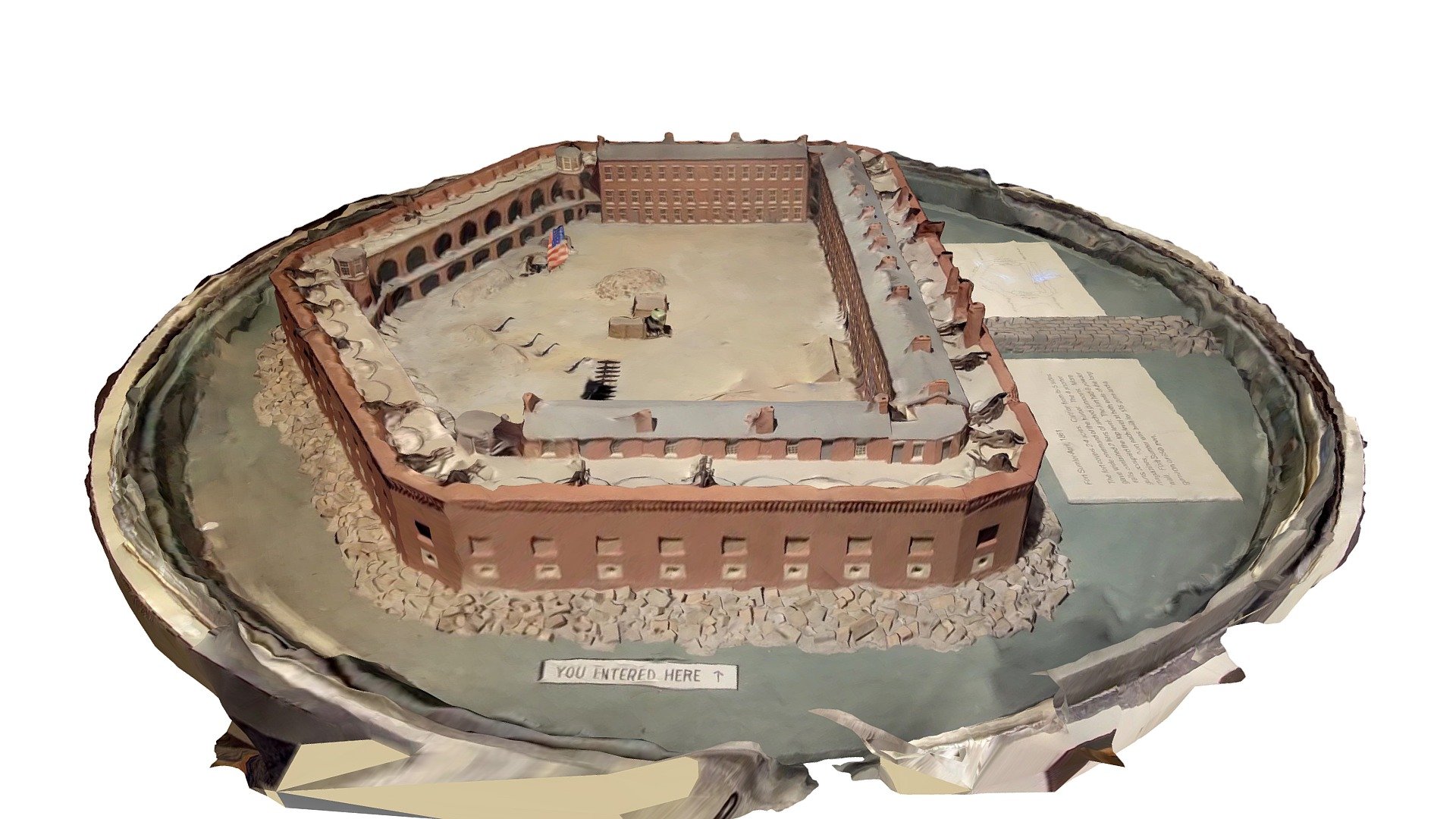 Big Fort Sumter Model from Museum - 3D model by stevencmutter [9f85cf1 ...