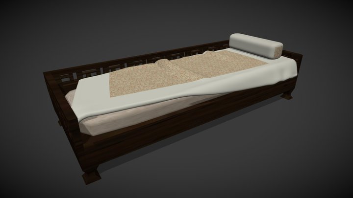 Korean Bedding 3D Model