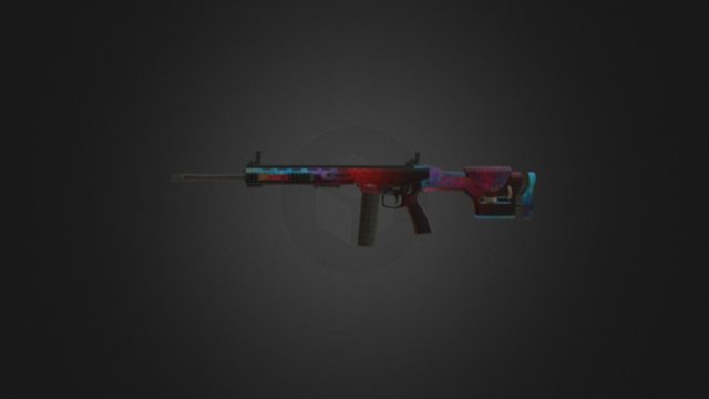 MX Rifles - Paintball 3D Model