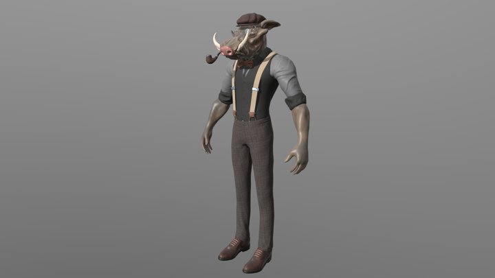 Bergua_Truong_Olivier_TP3 Character 3D Model