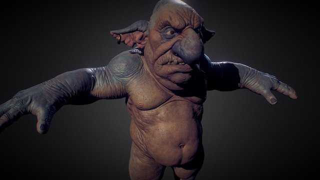 Goblin Grunt Body 3D Model