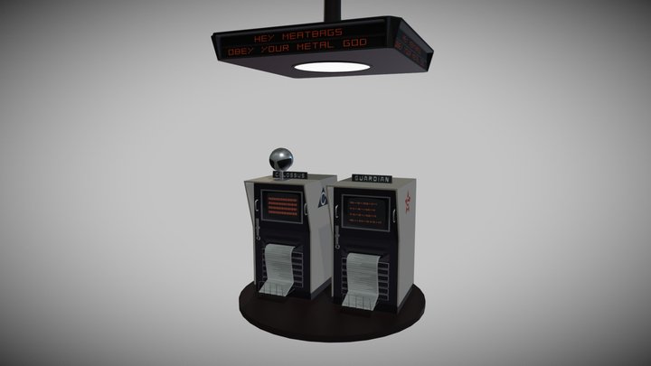 Colossus and  Guardian  Terminals 3D Model