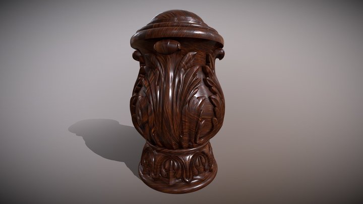 Carved cone 3D Model