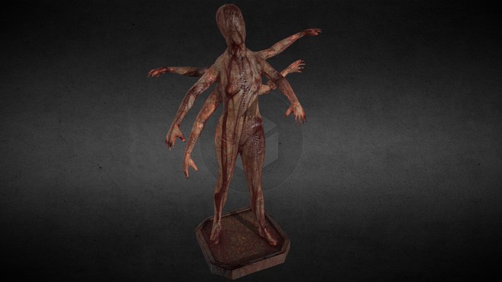 Statue with Stapled Flesh 3D Model