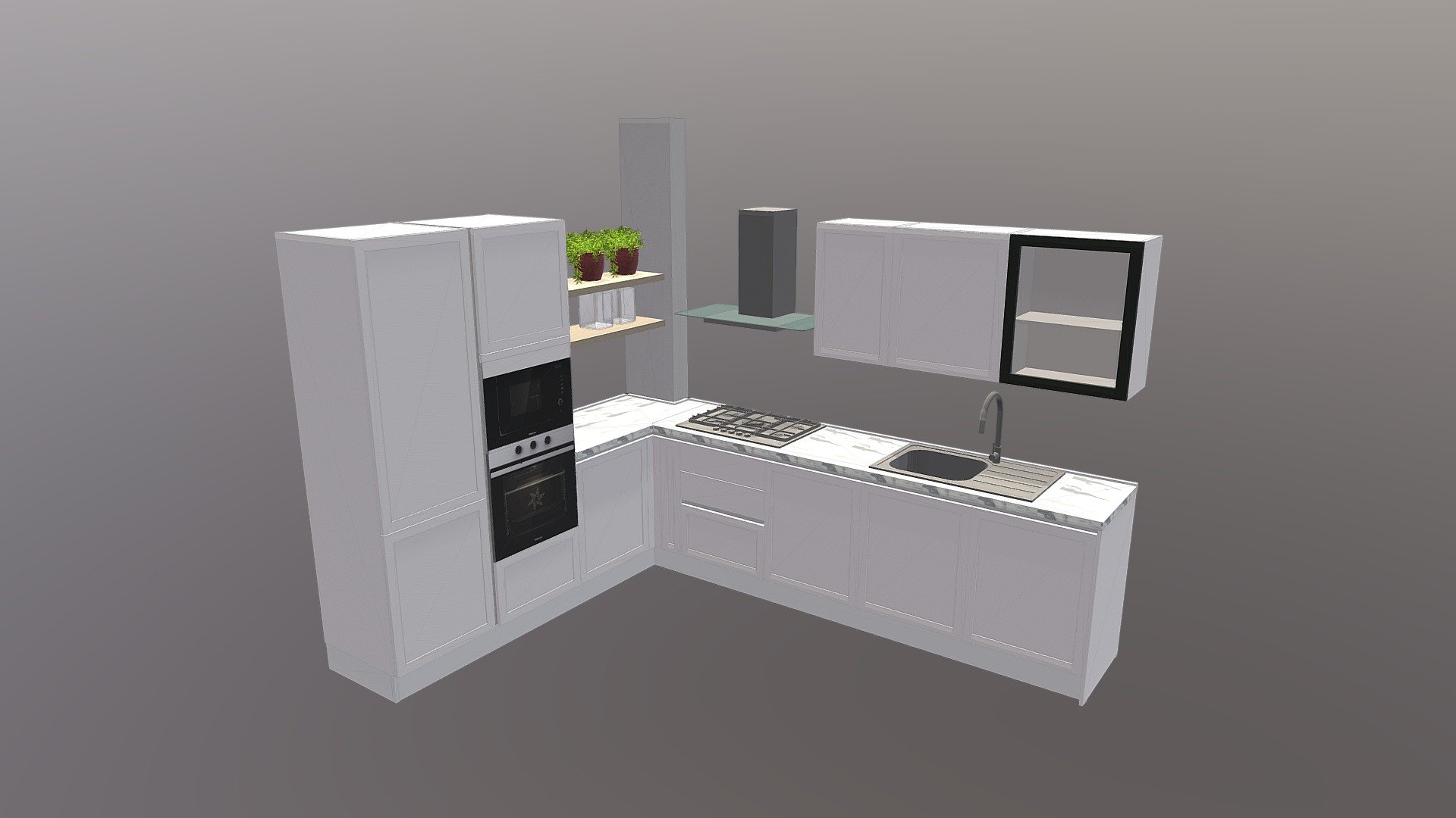 Cucina Telaio con Gola - Italian Groove Kitchen