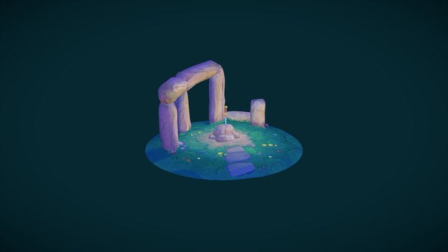 magic sword 3D Model