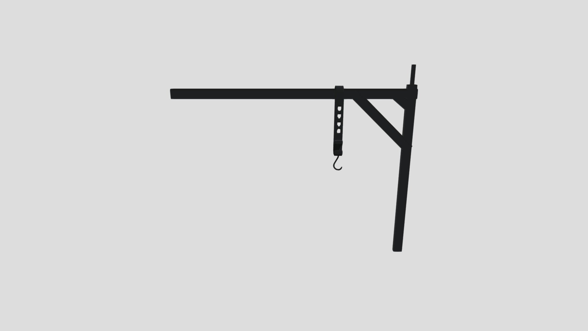 Crook and hanging bar 3D model by grahamehadden9000 [9f8e37f] Sketchfab