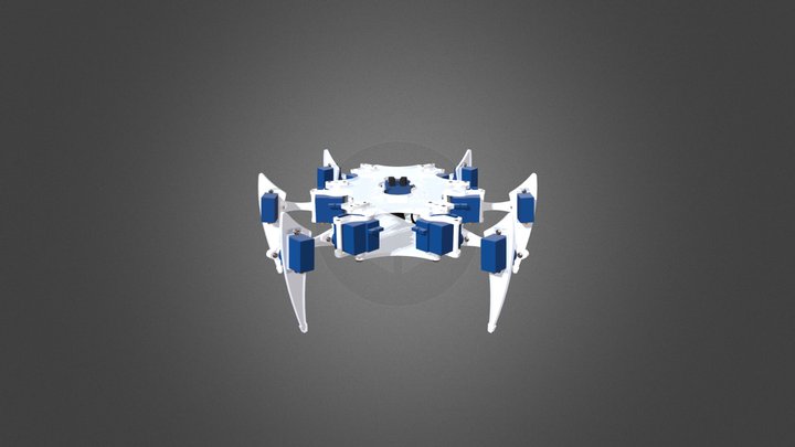 Assembly - Hexapod calibrated 3D Model