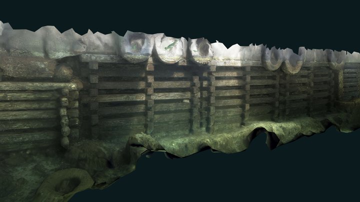 Harbour Wall 3D Model