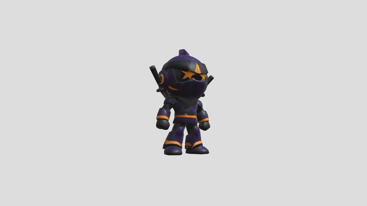 Strike-Type Robot (Byte Stage) – Node Clash AR 3D Model