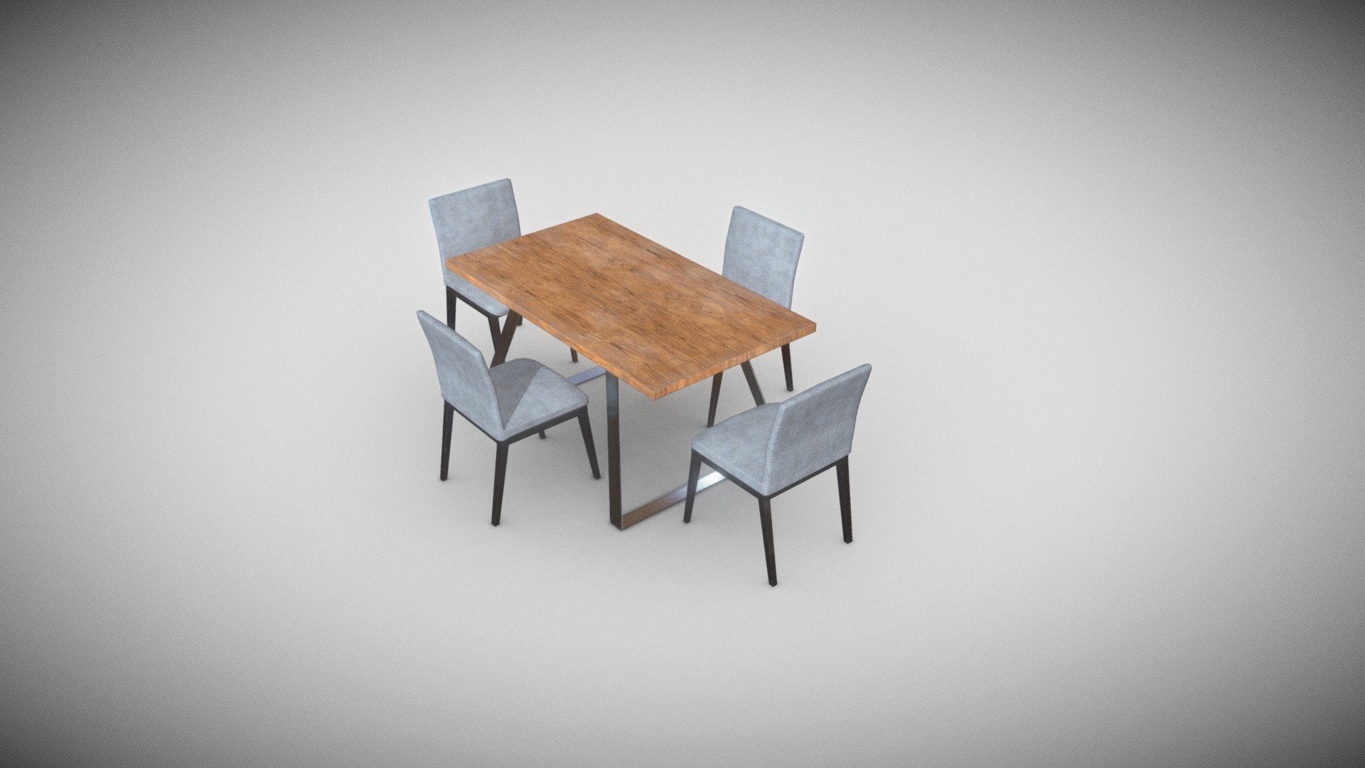 table + chairs Download Free 3D model by tonyrenzulli [9f94682