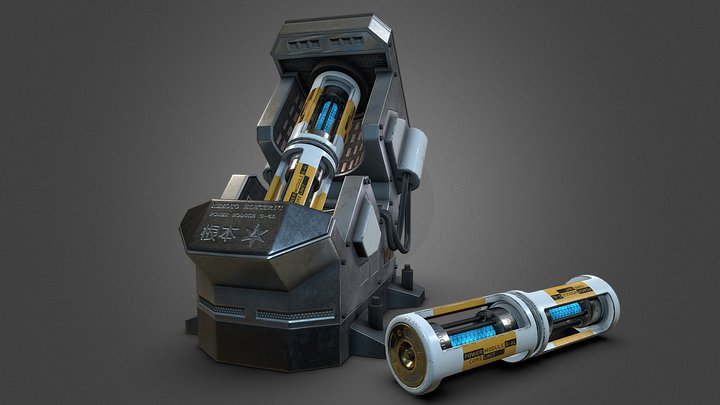 Abysm - Power Core and Power Socket 3D Model