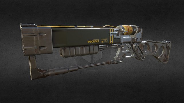 AER9 Laser Rifle (Fallout) 3D Model
