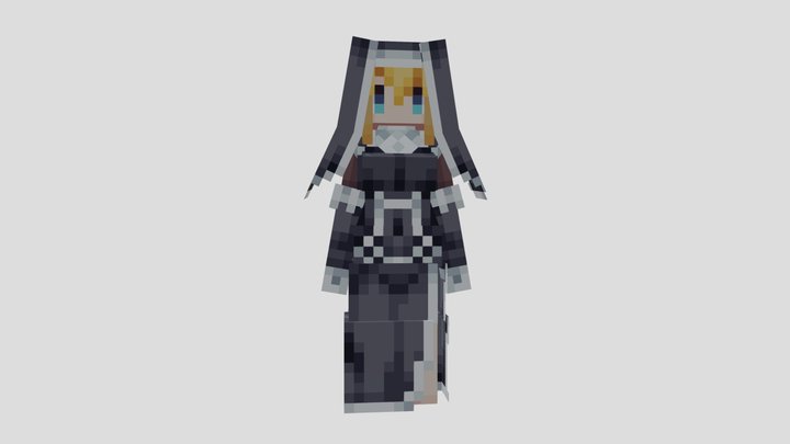 伊格佐特城镇npc —— 修女 3D Model