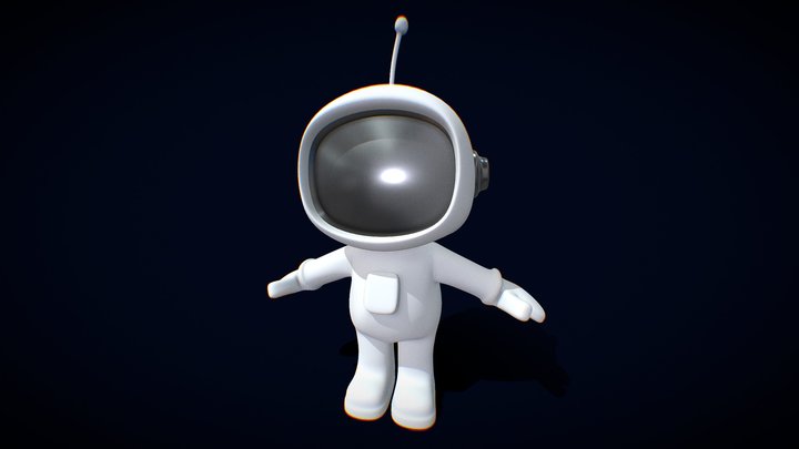 Little Astronaut Izzy 3D Model