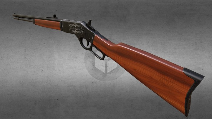 Black Winchester 3D Model