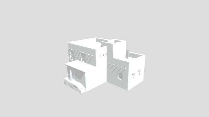 Low Poly Afghanistan House Obj 3D Model