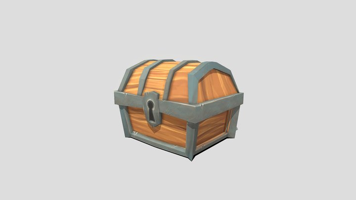 Stylized Low Poly Treasure Chest | Game Ready