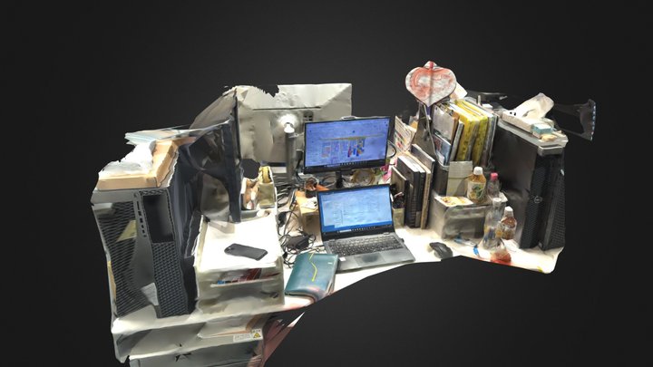 石川課長の席 3D Model