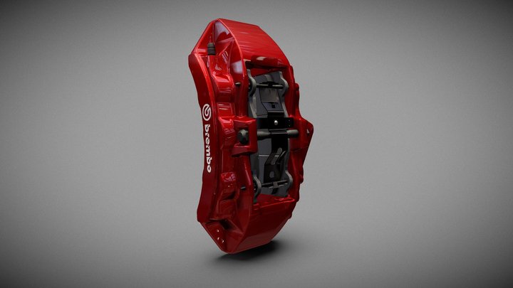 Brembo Brake Caliper (MidPoly) 3D Model
