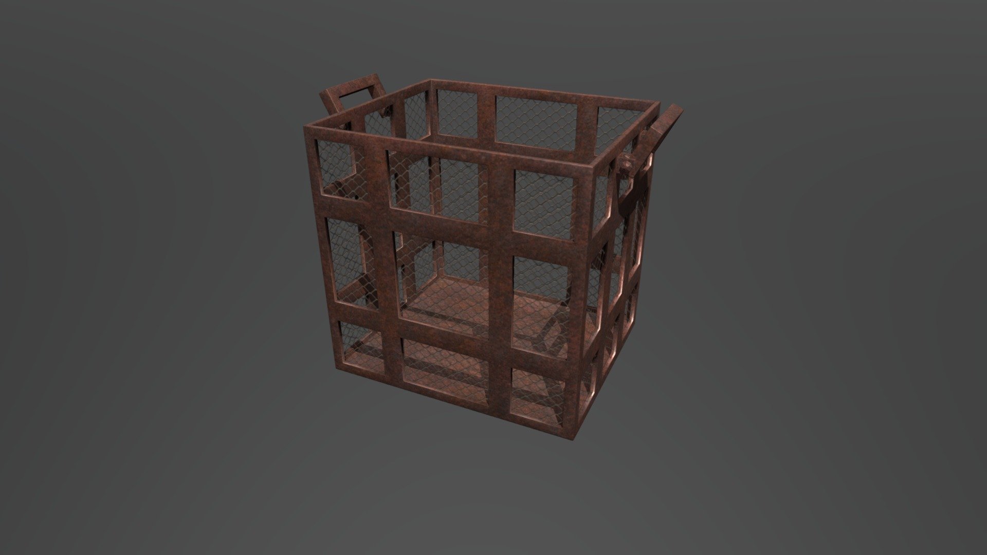 Low Poly Log Crate