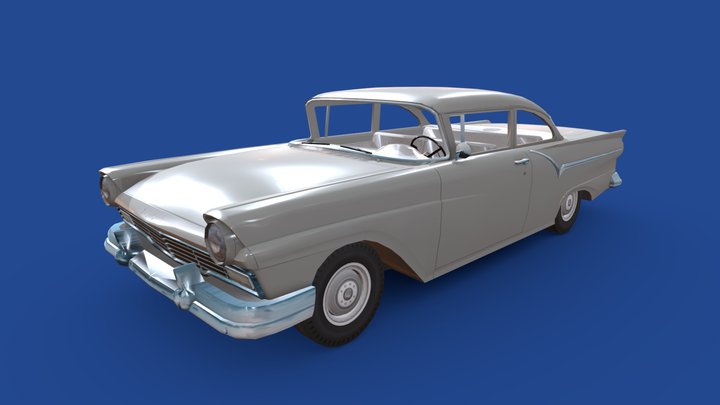 1957 Ford Custom 200 3D Model